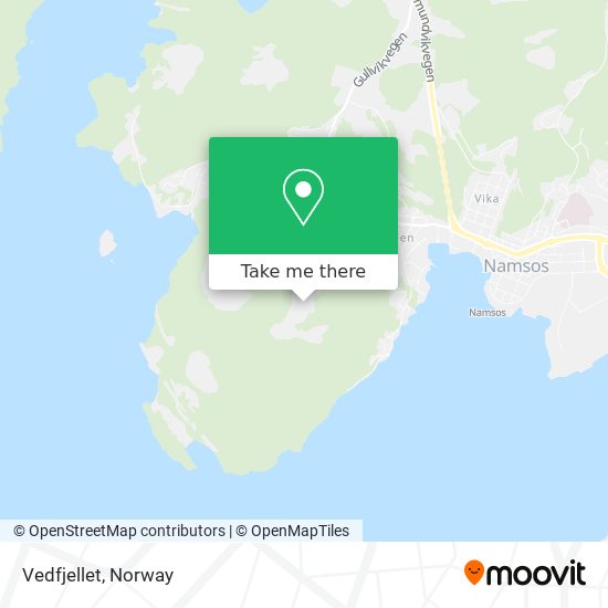 Vedfjellet map