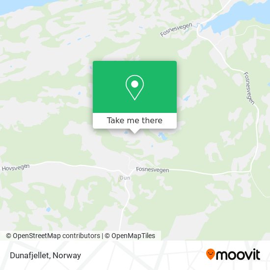 Dunafjellet map