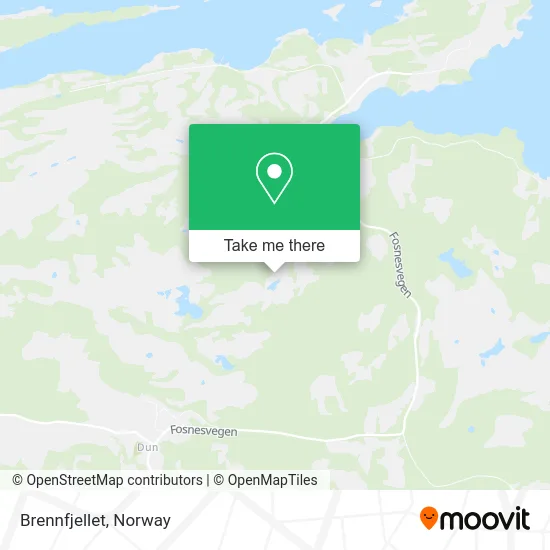 Brennfjellet map