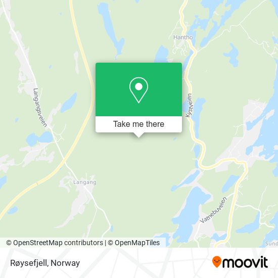 Røysefjell map