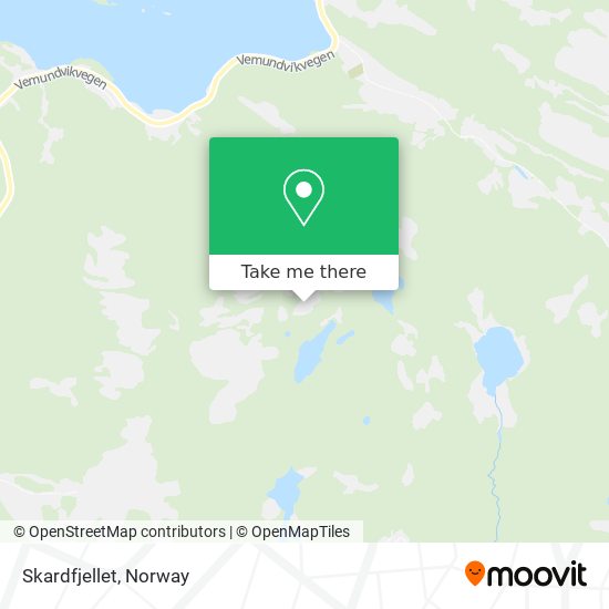 Skardfjellet map