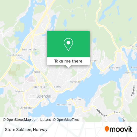 Store Solåsen map