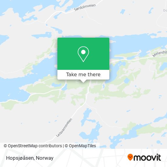 Hopsjøåsen map