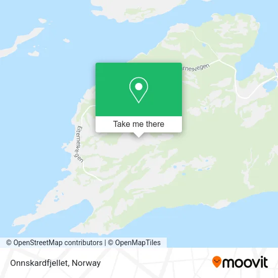 Onnskardfjellet map