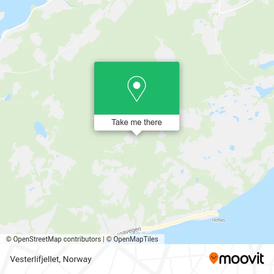 Vesterlifjellet map
