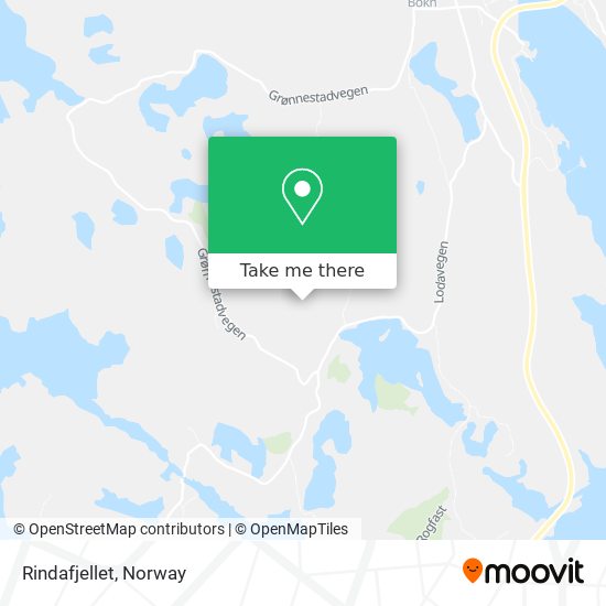 Rindafjellet map