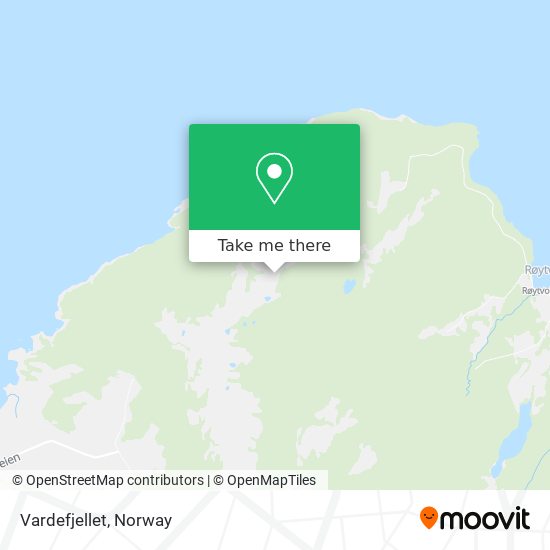 Vardefjellet map