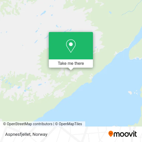 Aspnesfjellet map