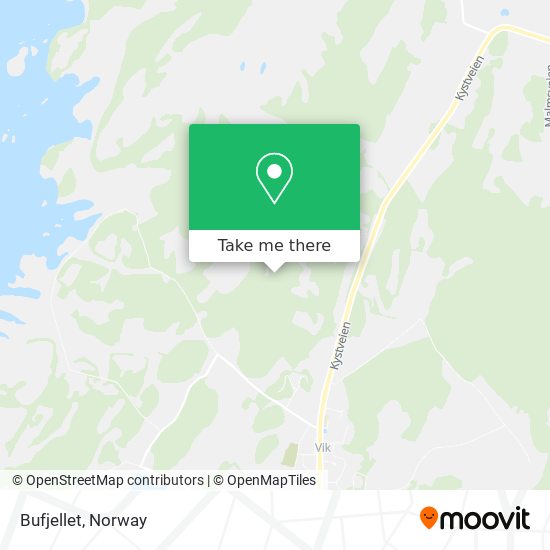 Bufjellet map