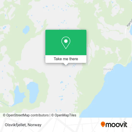Olsvikfjellet map
