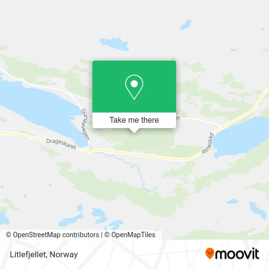 Litlefjellet map