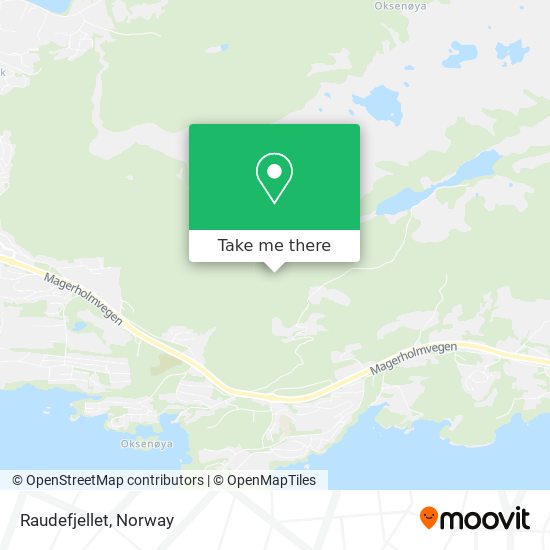 Raudefjellet map