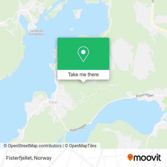 Fisterfjellet map