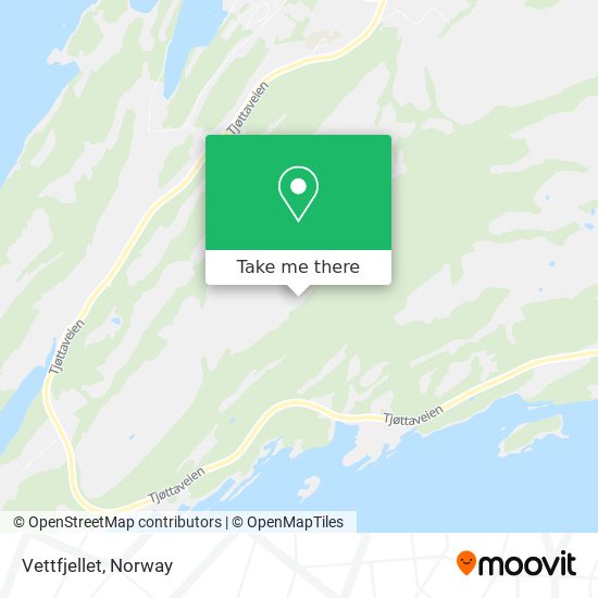 Vettfjellet map