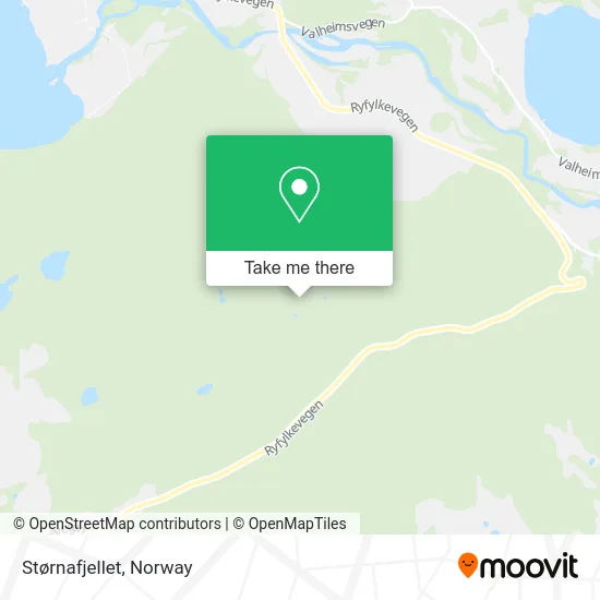 Størnafjellet map
