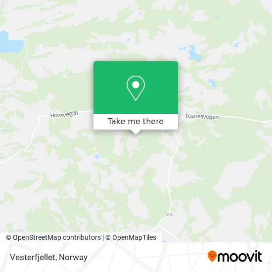 Vesterfjellet map