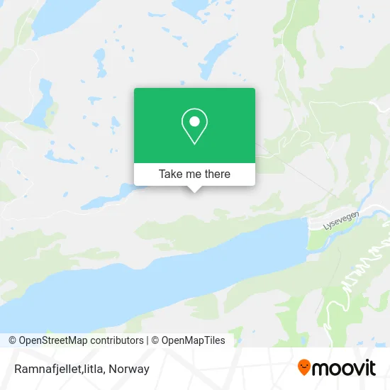 Ramnafjellet,litla map