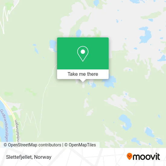 Slettefjellet map