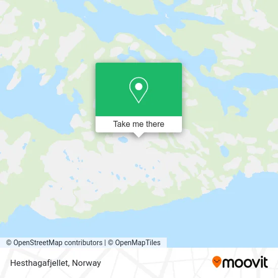 Hesthagafjellet map