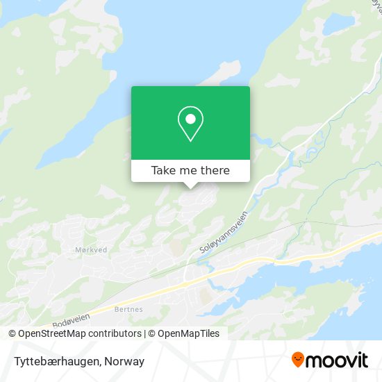 Tyttebærhaugen map