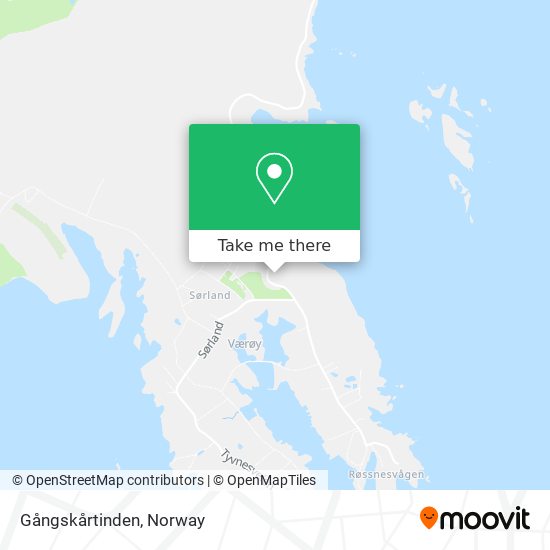 Gångskårtinden map
