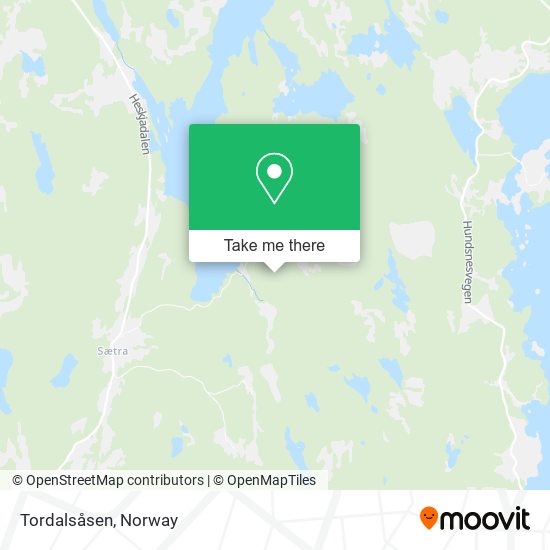 Tordalsåsen map