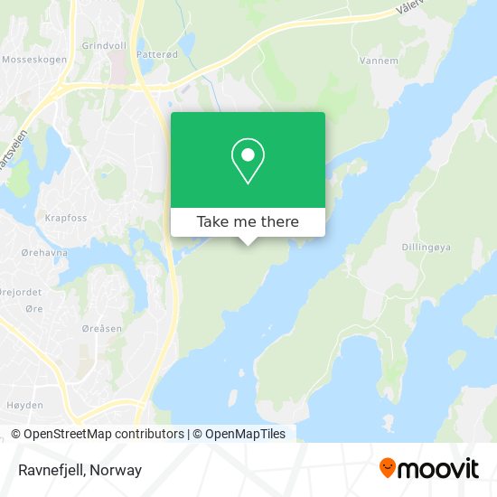 Ravnefjell map