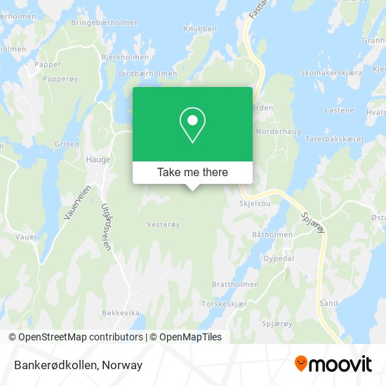 Bankerødkollen map