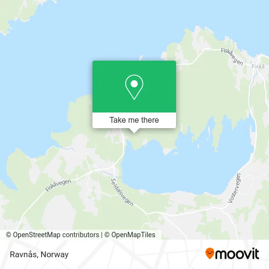 Ravnås map