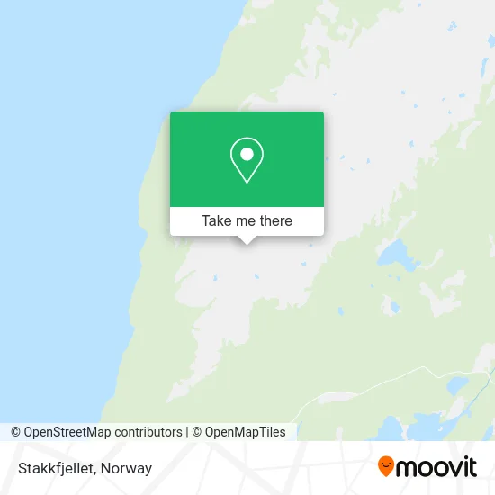 Stakkfjellet map