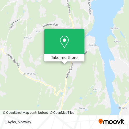 Høyås map