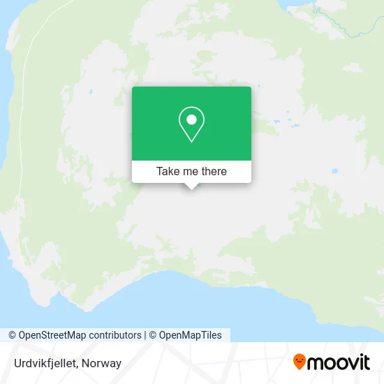 Urdvikfjellet map