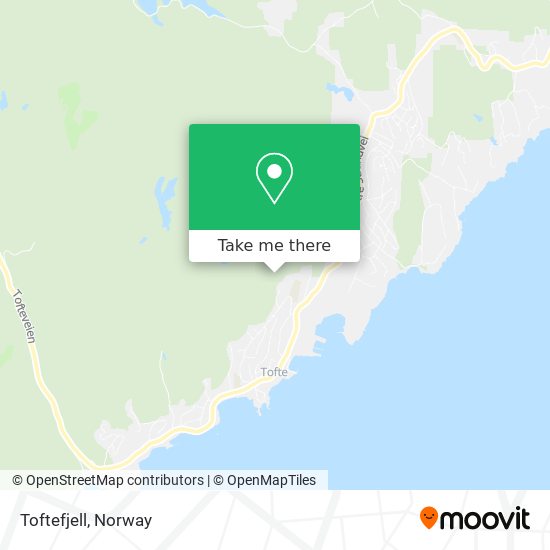 Toftefjell map