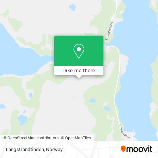 Langstrandtinden map