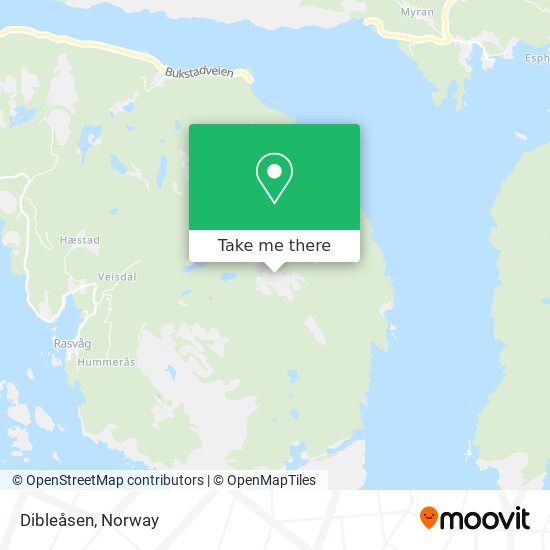 Dibleåsen map