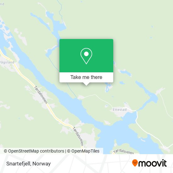 Snartefjell map