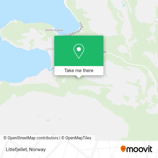 Litlefjellet map