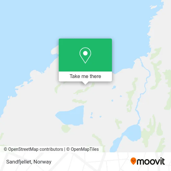 Sandfjellet map