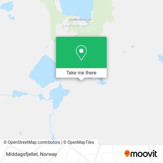 Middagsfjellet map