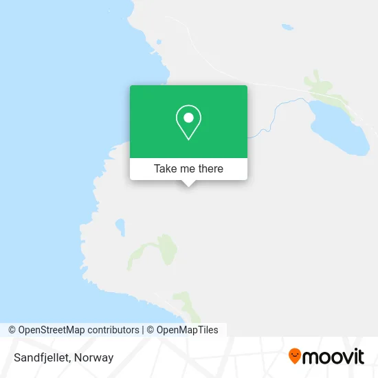 Sandfjellet map