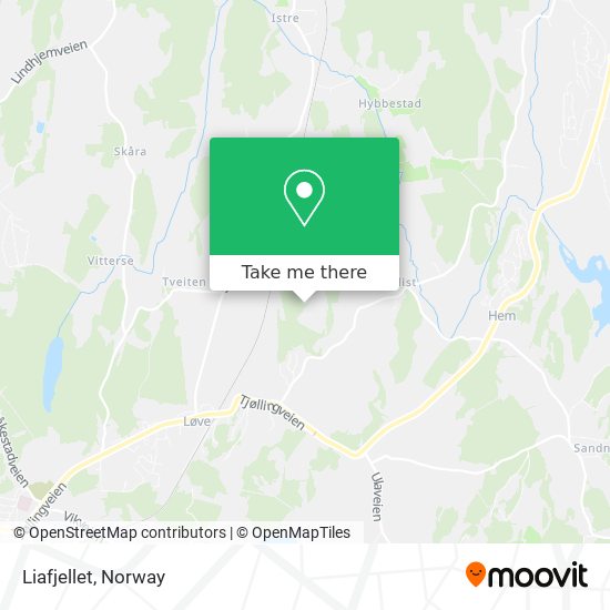 Liafjellet map