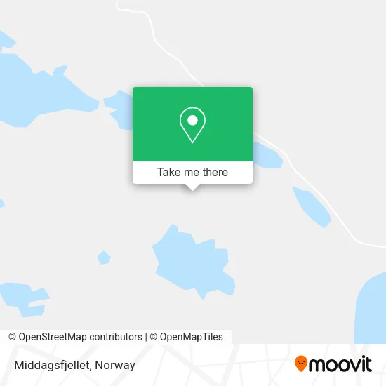 Middagsfjellet map