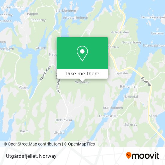 Utgårdsfjellet map