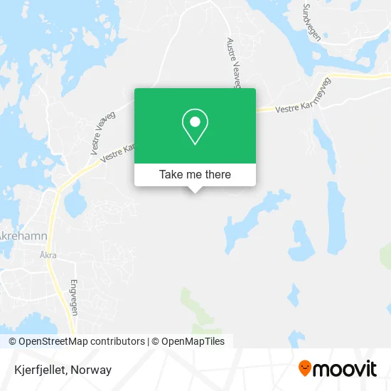 Kjerfjellet map
