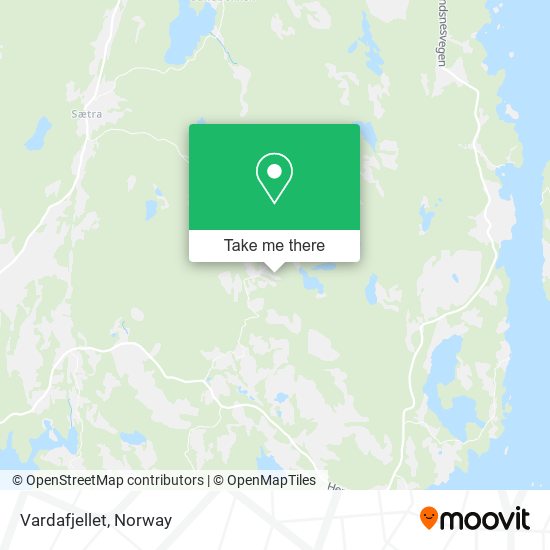 Vardafjellet map