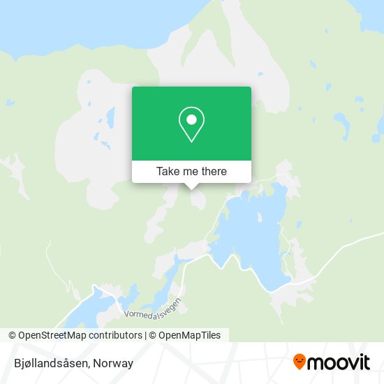 Bjøllandsåsen map