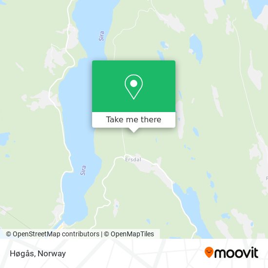 Høgås map