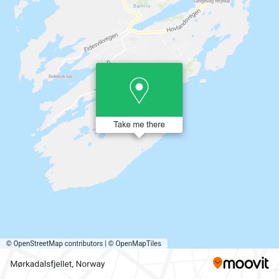 Mørkadalsfjellet map