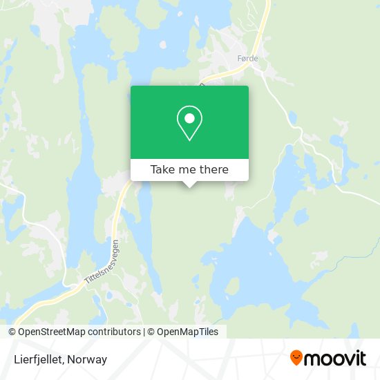 Lierfjellet map