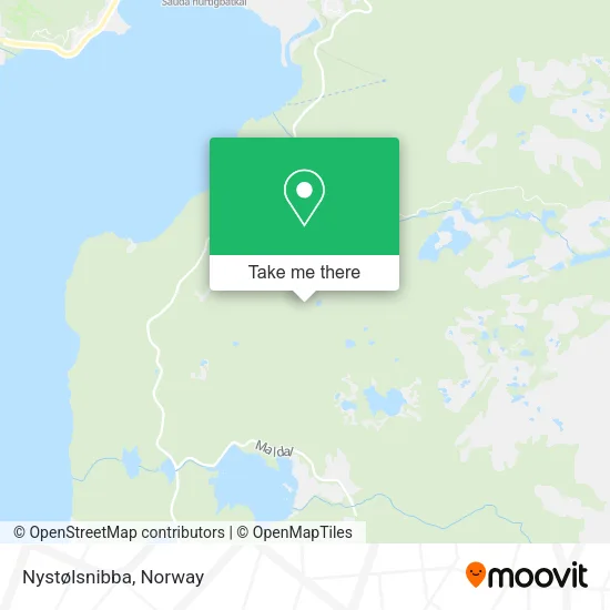 Nystølsnibba map